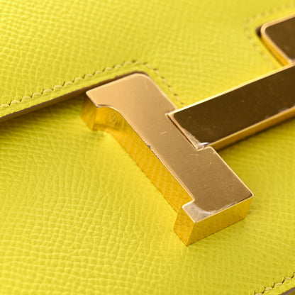 Hermes Epsom Constance 18 Lime 11 of 12