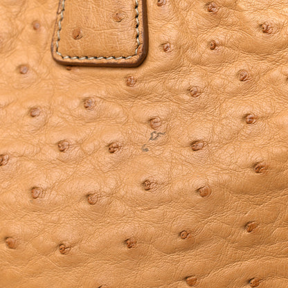 Prada Ostrich Executive Tote Cognac 12 of 13