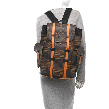 Louis Vuitton X NIGO Giant Damier Ebene Monogram Christopher PM Backpack 2 of 9