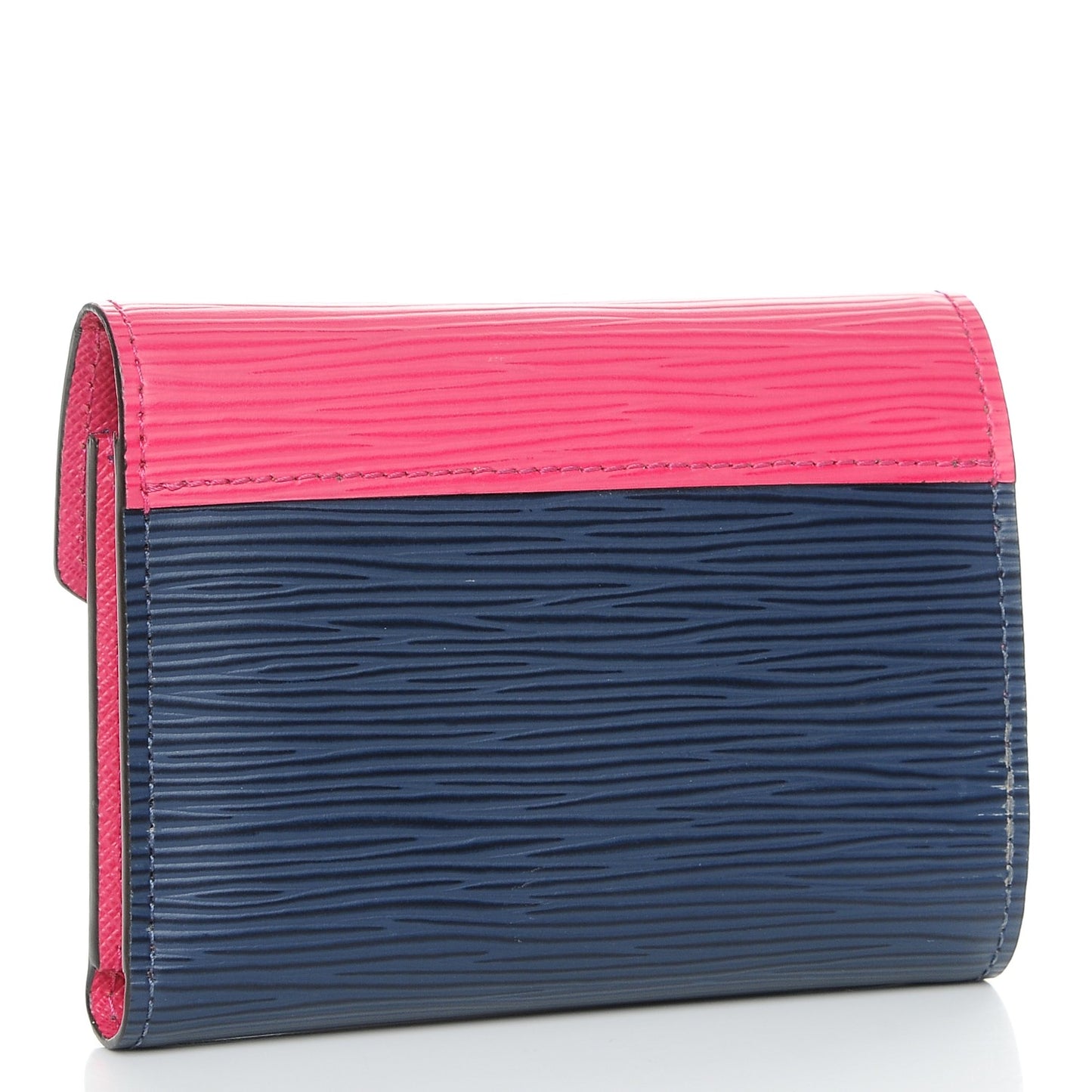 Epi Victorine Wallet Indigo Hot Pink