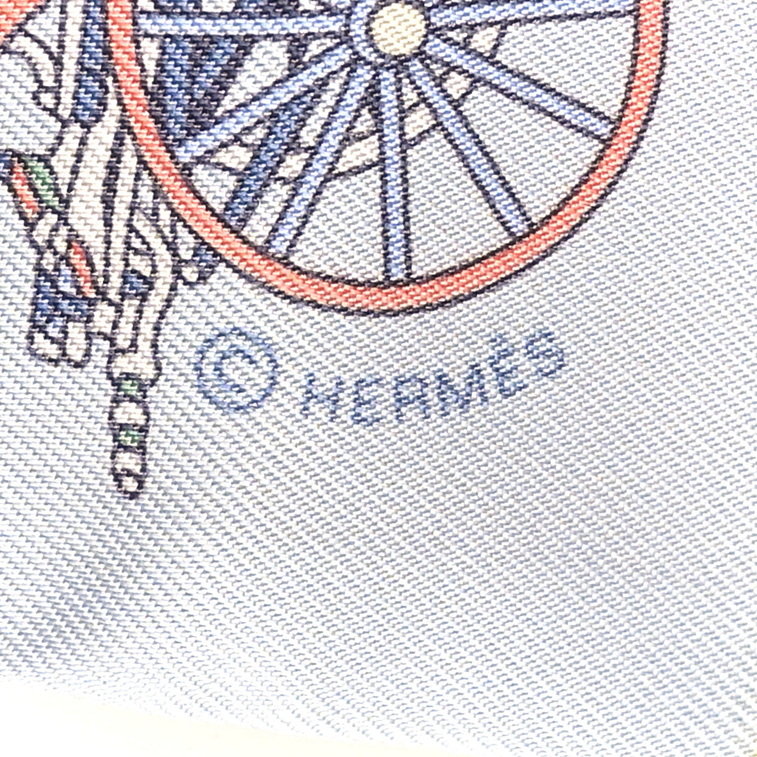 Hermes Silk Les Voitures Exquises Twilly Rose Pale Jaune Pale 4 of 4