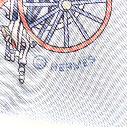 Hermes Silk Les Voitures Exquises Twilly Rose Pale Jaune Pale 4 of 4