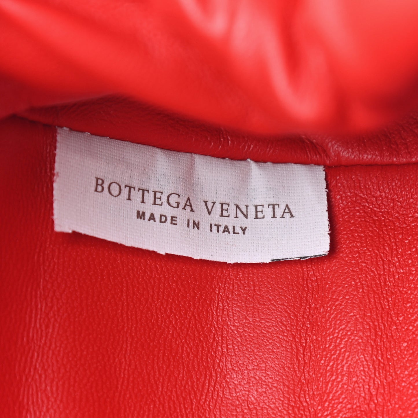 Nappa Intrecciato The Mini Pouch Bright Red