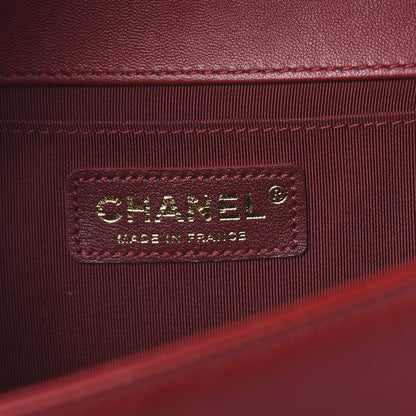 Chanel Lambskin Quilted Medium Boy Flap Red 6 of 11