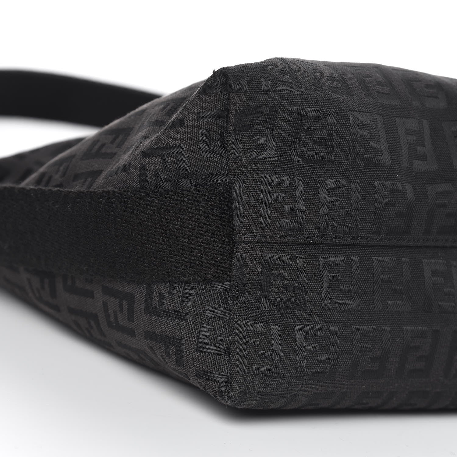 Fendi Zucchino Shoulder Bag Black 8 of 10