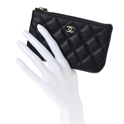 Chanel Caviar Quilted Small Cosmetic Case Navy 2 of 7