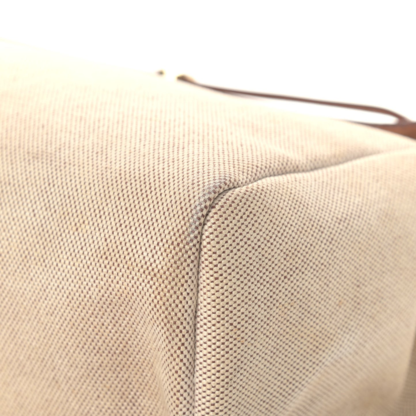 Toile Vache Calfskin Herbag Cabas Havane