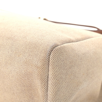 Hermes Toile Vache Calfskin Herbag Cabas Havane 11 of 16
