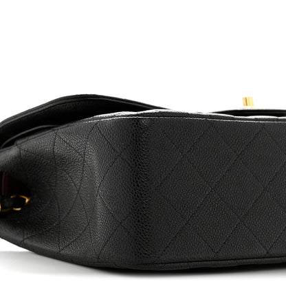 Chanel Caviar Quilted Jumbo Double Flap Black 9 of 15