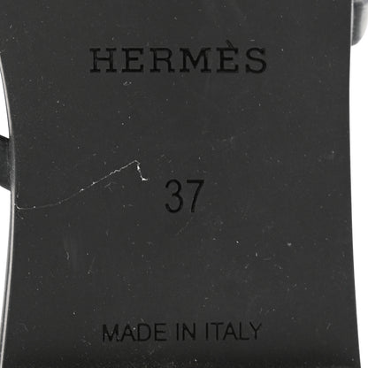 Hermes Rubber Chaine d'Ancre Rivage Sandals 37 Black 7 of 7