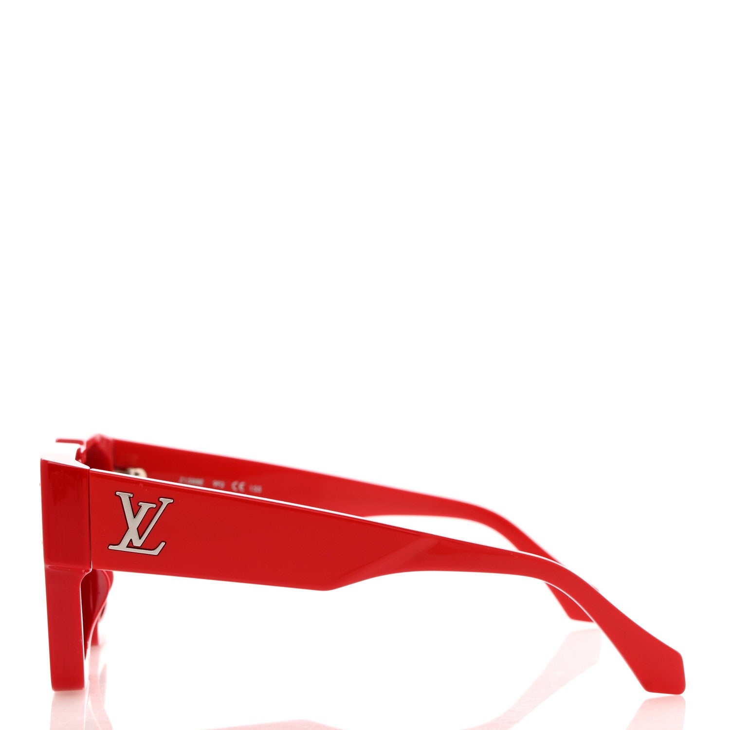 Louis Vuitton Acetate Swarovski Crystal Cyclone Sunglasses Z1578W Red 3 of 8