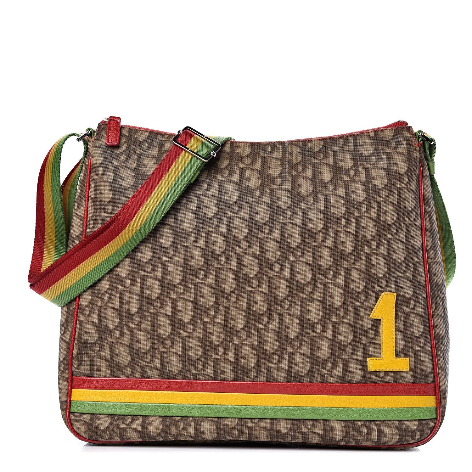 Christian Dior Monogram Rasta Messenger Bag Beige 1 of 12