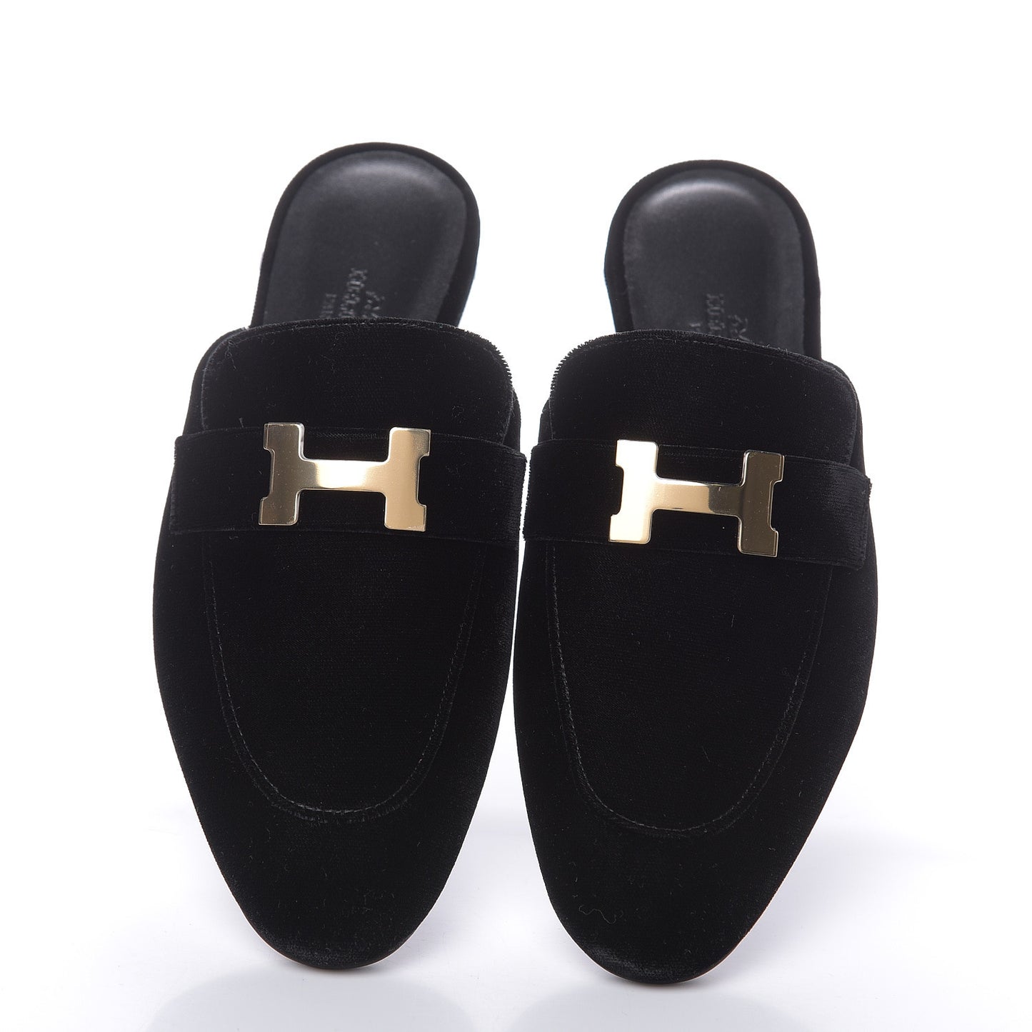 Velvet Trocadero Mule 36 Black