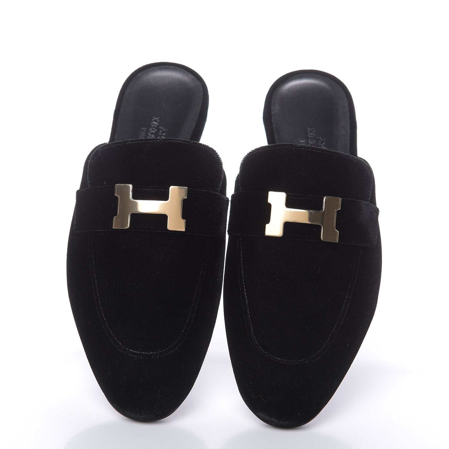 Hermes Velvet Trocadero Mule 36 Black 8 of 9