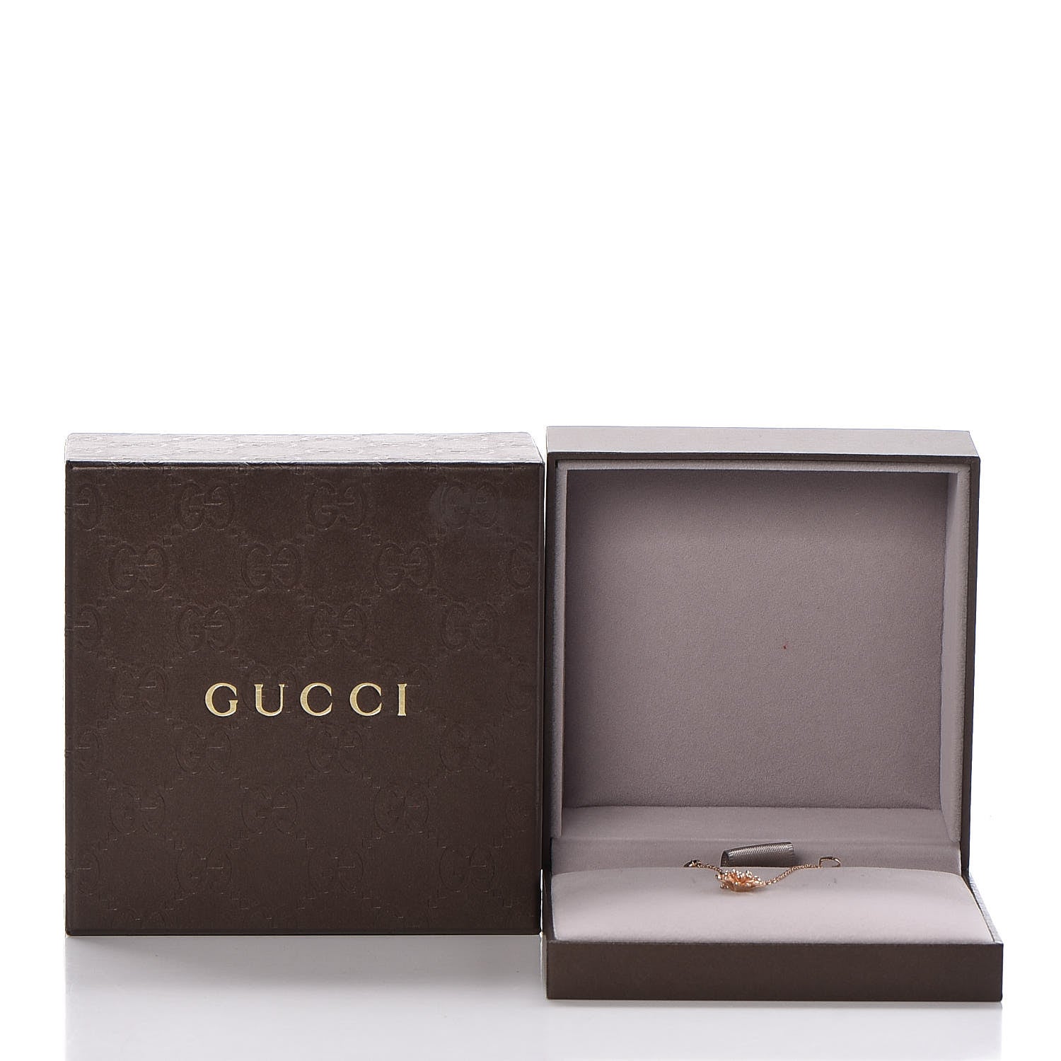 Gucci 18K Rose Gold Diamond Flora Necklace 7 of 7