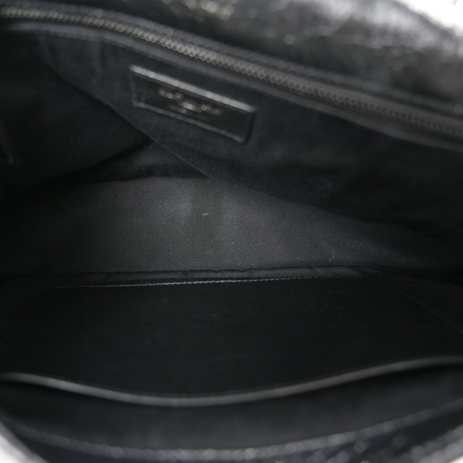 Saint Laurent Crinkled Calfskin Matelasse Monogram Medium Niki Chain Satchel Black 5 of 10