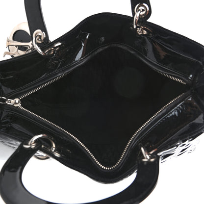 Christian Dior Patent Cannage Large Lady Dior Black 4 of 4