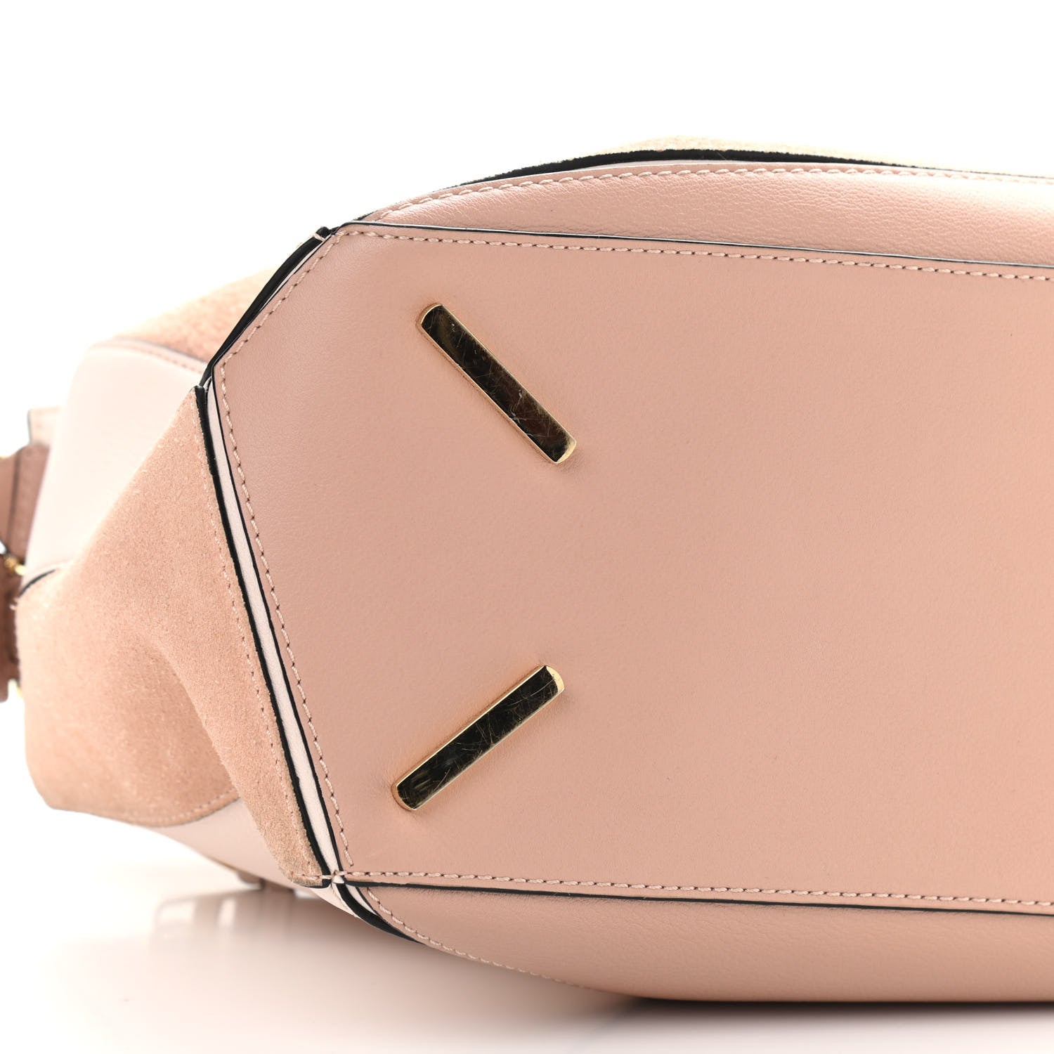 Loewe Calfskin Suede Medium Puzzle Bag Blush 9 of 10