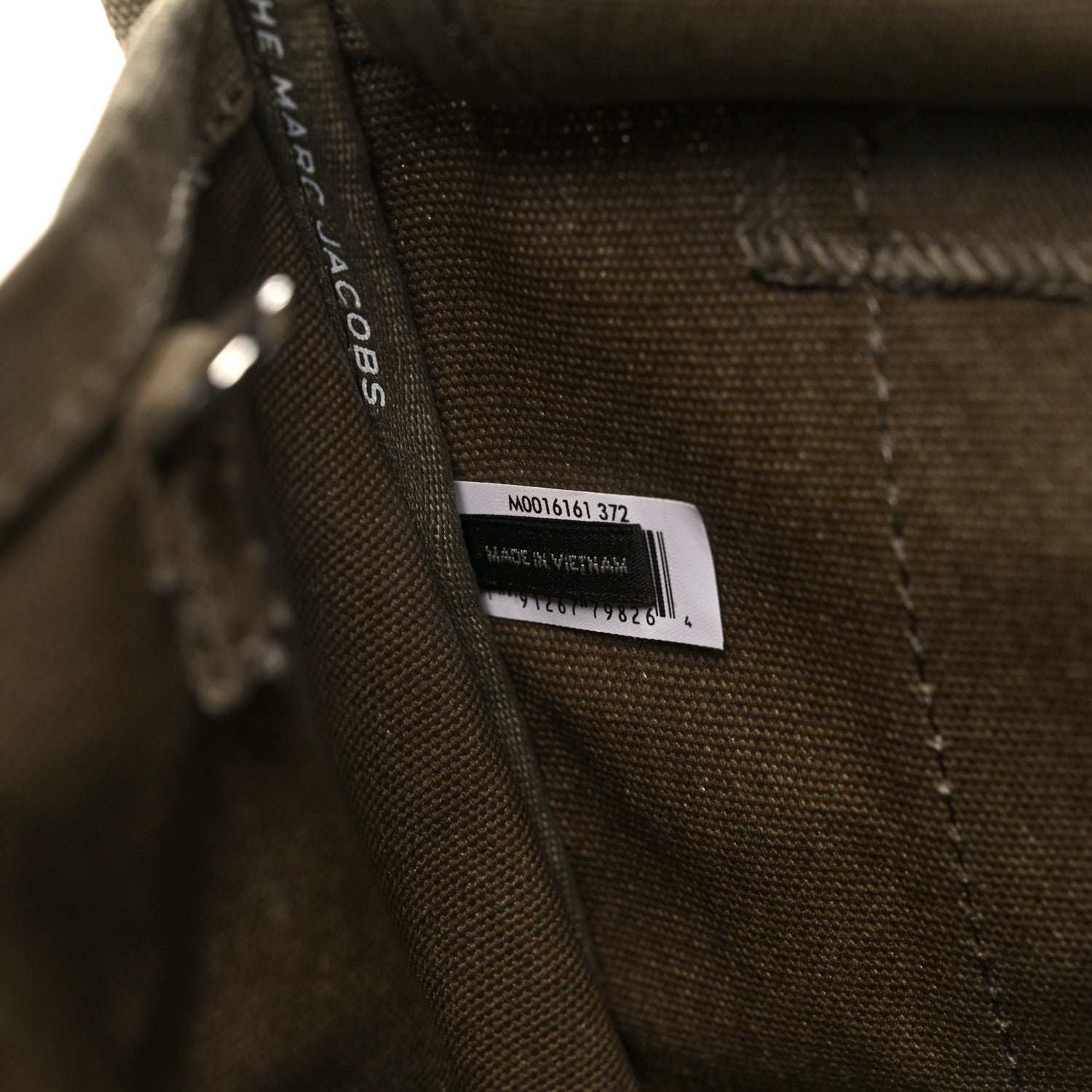 Marc Jacobs Cotton Canvas Medium The Traveler Tote Bag Slate Green 6 of 14