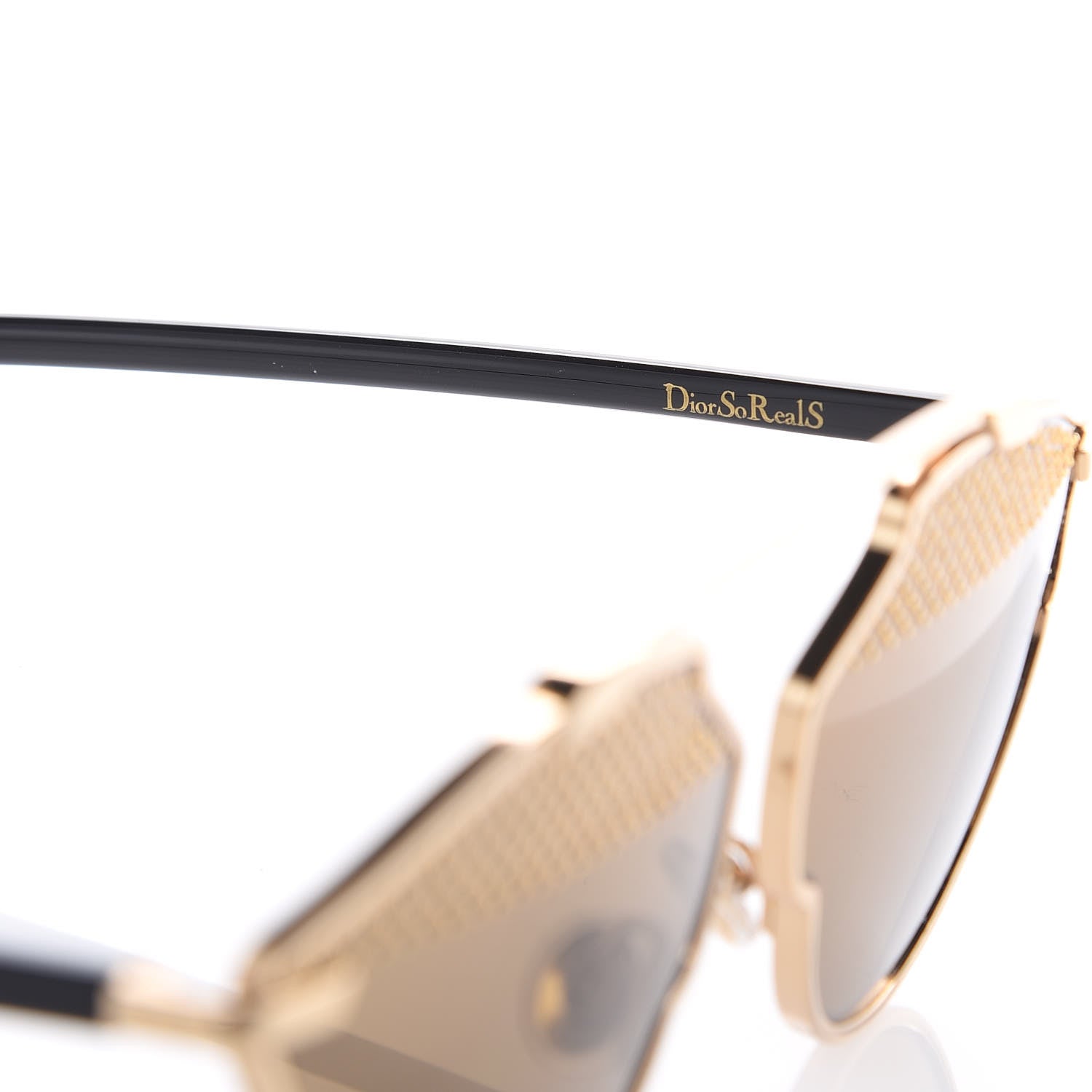 Christian Dior Studded So Real Sunglasses Gold 5 of 9