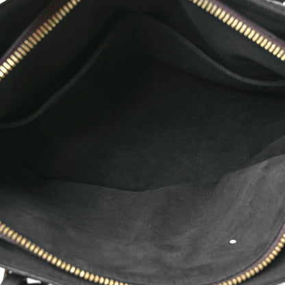 Louis Vuitton Monogram Flower Zipped Tote PM Black 5 of 10