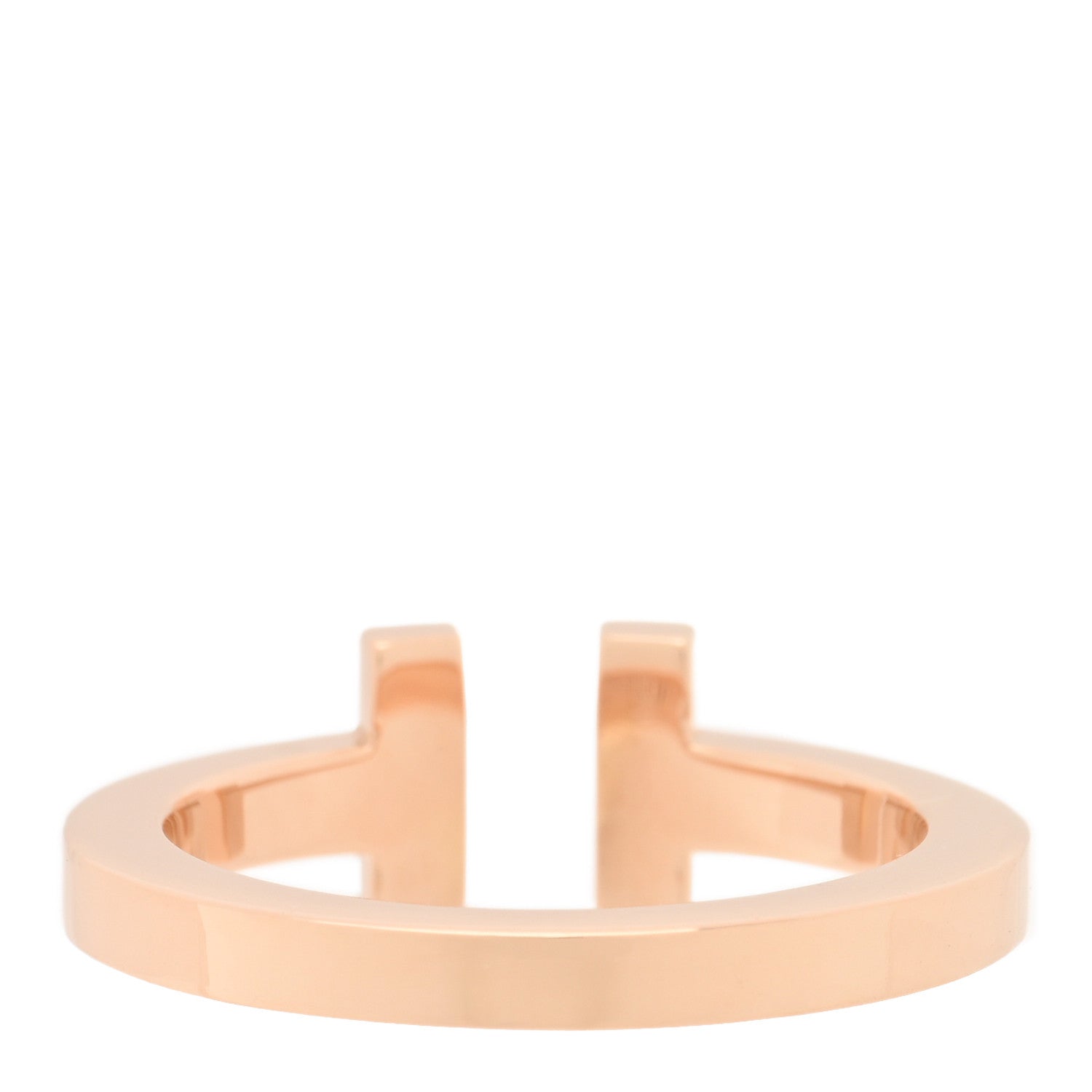 Tiffany 18K Rose Gold T Square Ring 56 7.5 3 of 4