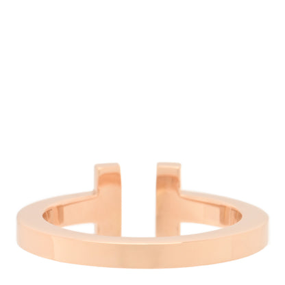 Tiffany 18K Rose Gold T Square Ring 56 7.5 3 of 4