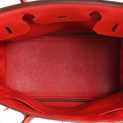 Hermes Togo Birkin 30 Vermillion 5 of 19
