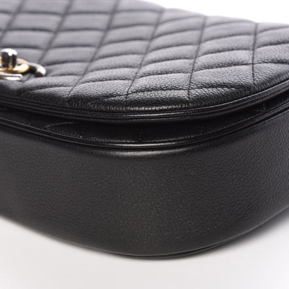 Chanel Calfskin Quilted Casual Pocket Messenger Flap Black 9 of 11