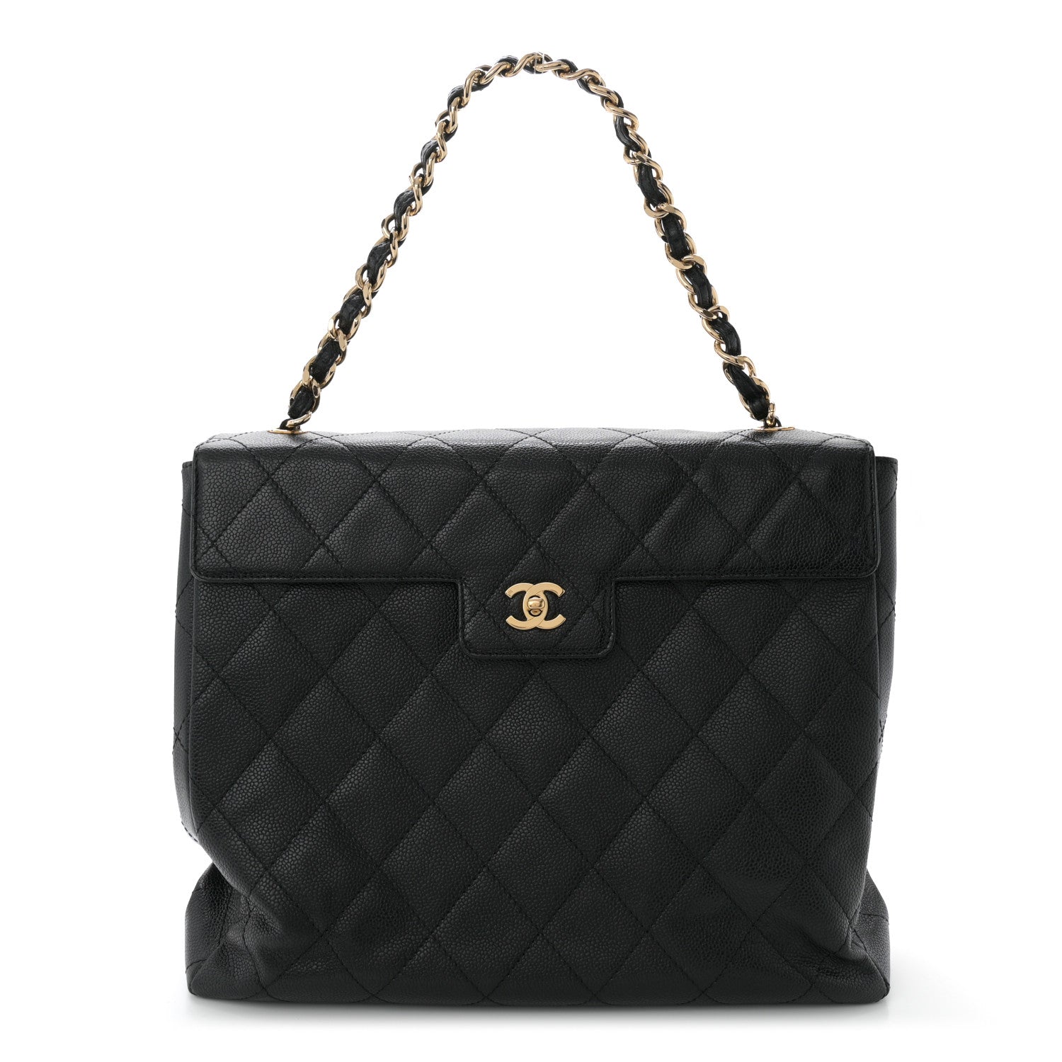 Chanel Caviar Quilted Single Flap Black 1 of 11