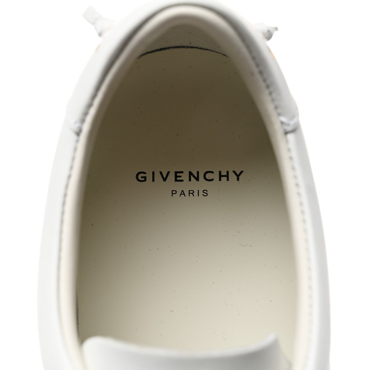 Calfskin Band Logo Womens Urban Street Sneakers 36 White