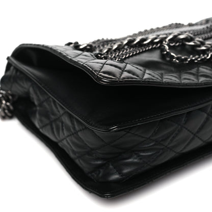 Chanel Calfskin Enchained XL Boy Flap Black 11 of 13