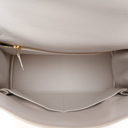 Hermes Taurillon Clemence Kelly Retourne 28 White 5 of 16