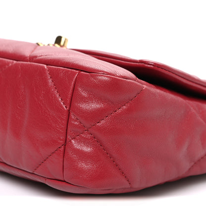 Chanel Goatskin Quilted Medium Chanel 19 Flap Red 10 of 10