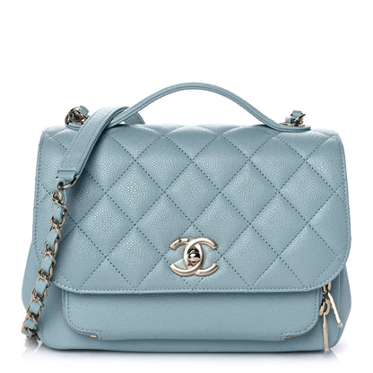 Chanel Caviar Quilted Small Business Affinity Flap Light Blue 1 of 11