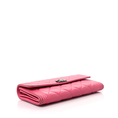 Chanel Lambskin Quilted Boy Flap Wallet Fuchsia 4 of 9
