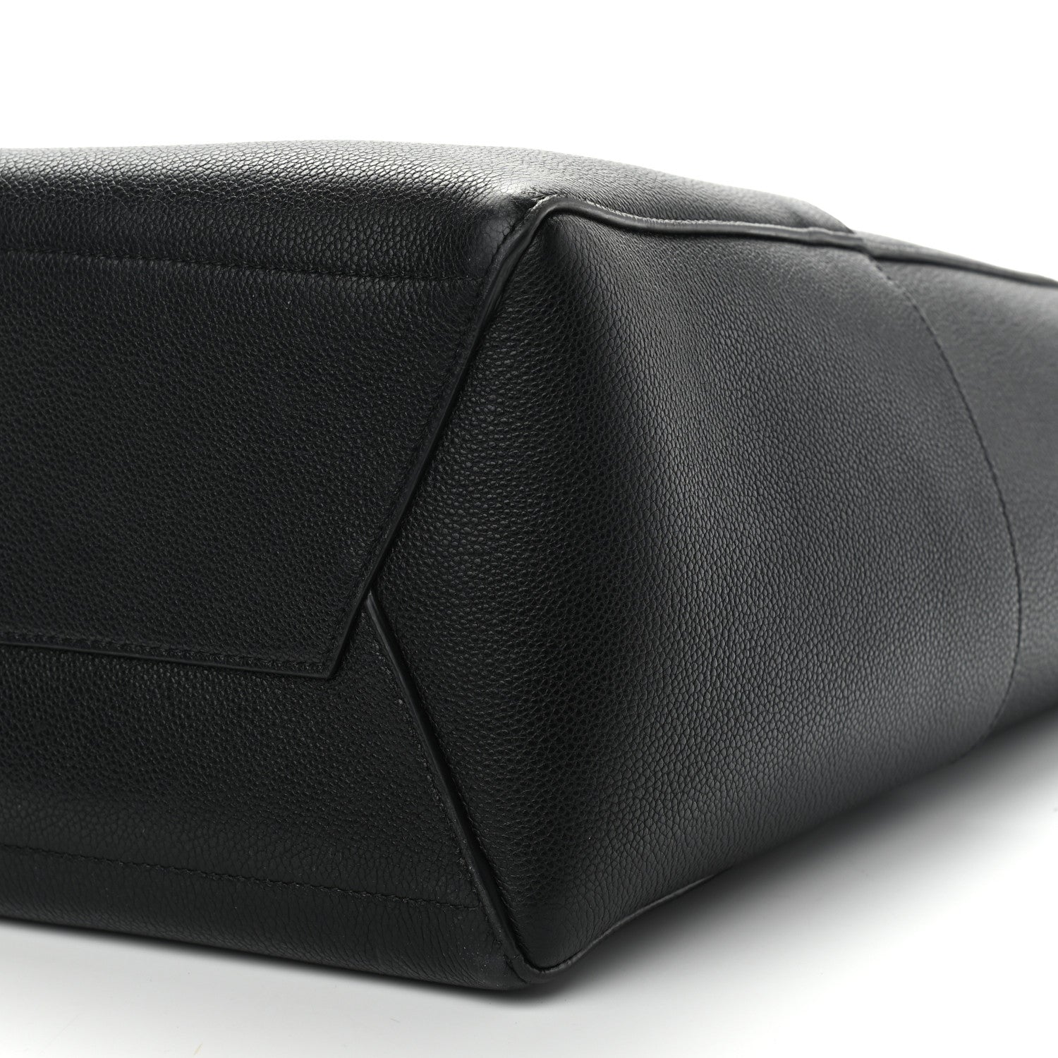 Celine Soft Grained Calfskin Sangle Bucket Bag Black 6 of 9