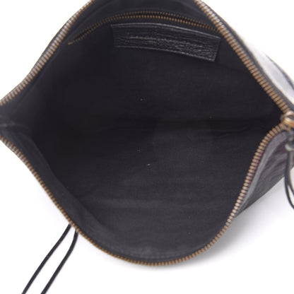 Balenciaga Agneau Classic Hardware Flat Handle Clutch Black 5 of 16