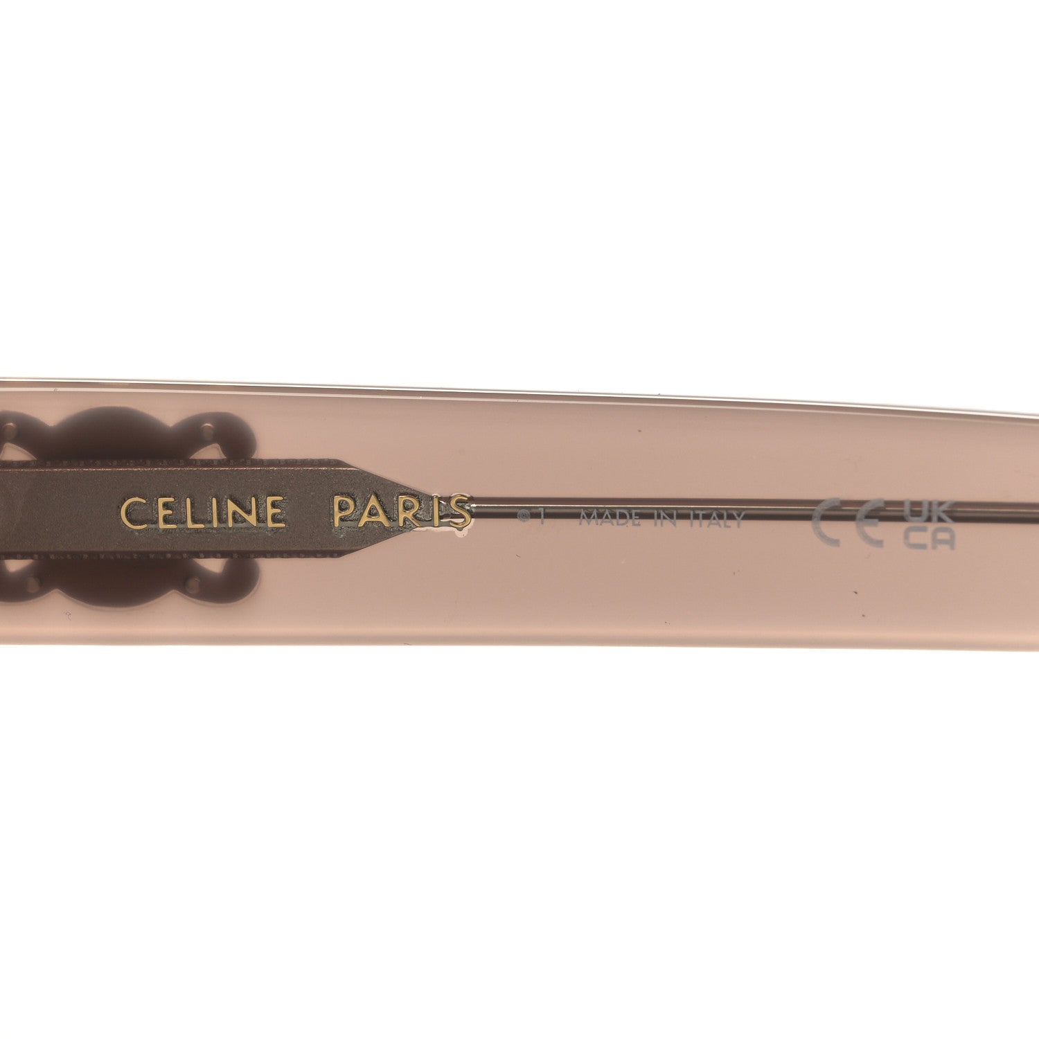 Celine Acetate Triomphe 01 Sunglasses CL 40194U Milky Hazelnut 5 of 7