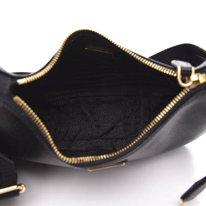 Prada Saffiano Lux Re-Edition 2005 Shoulder Bag Black 5 of 9