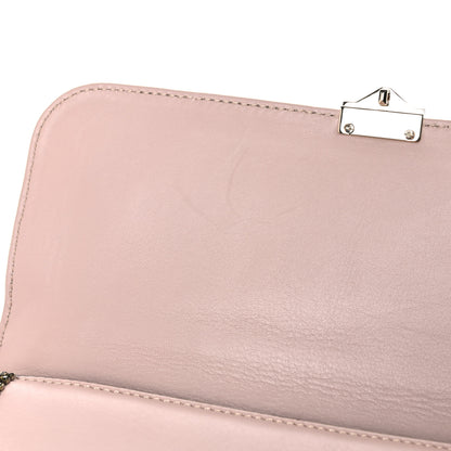 Valentino Garavani Vitello Crystal Embellished Medium Glam Lock Rockstud Flap Poudre 10 of 28