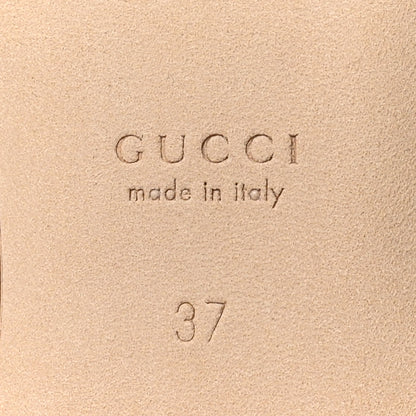 Gucci Kid Scamosciato Micro GG Monogram Horsebit Ballet Flats 37 Cuoio Dafne 7 of 9