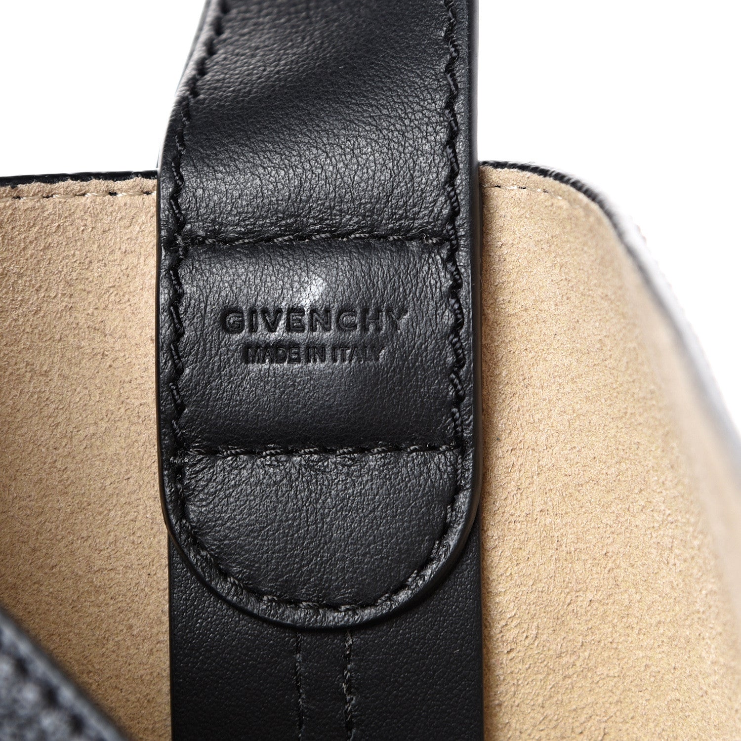 Givenchy Grained Calfskin GV Bucket Bag Black 5 of 9