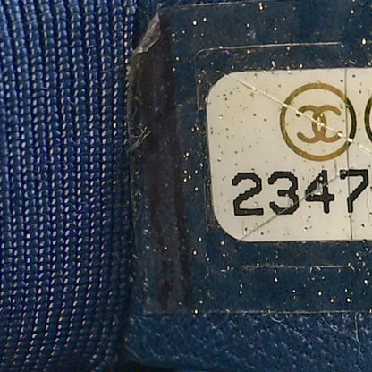Chanel Fabric Chevron Braided Small Boy Flap Blue Ivory 7 of 10