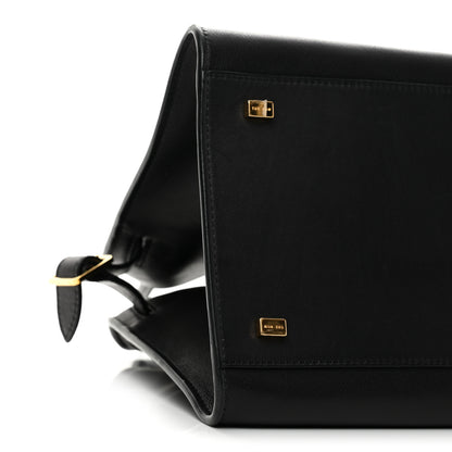 The Row Polished Saddle Calfskin Soft Margaux 12 Black 8 of 9