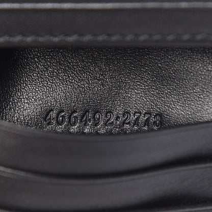 Gucci Calfskin Matelasse GG Marmont Card Case Wallet Black 8 of 8