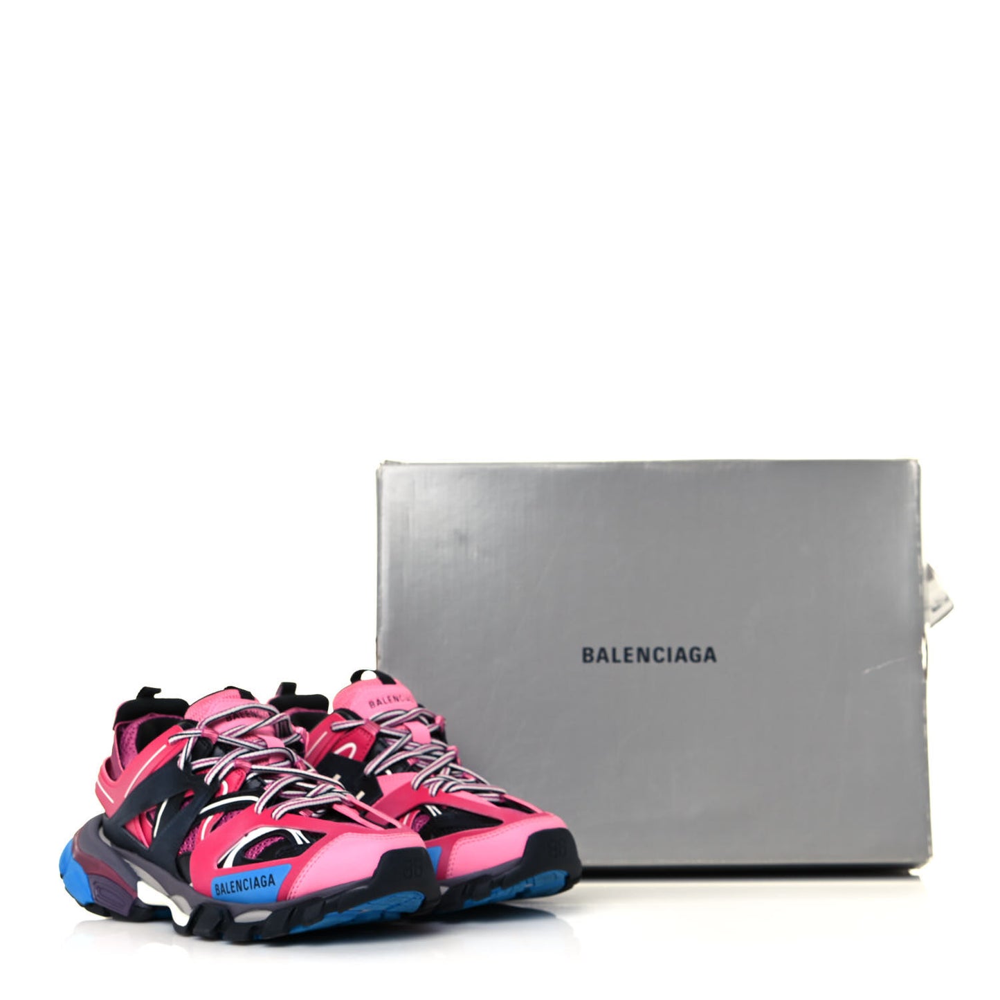 Mesh Nylon Metallic Fabric Womens Track Sneakers 37 Pink Blue