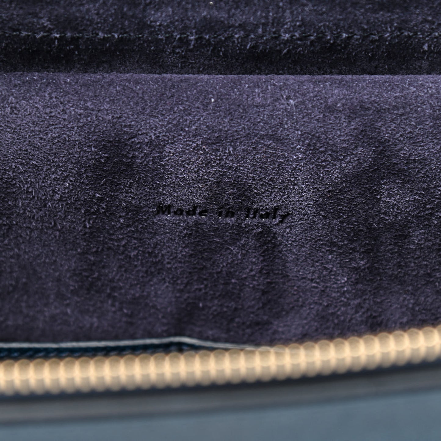 Grained Calfskin Mini Belt Bag Steel Blue