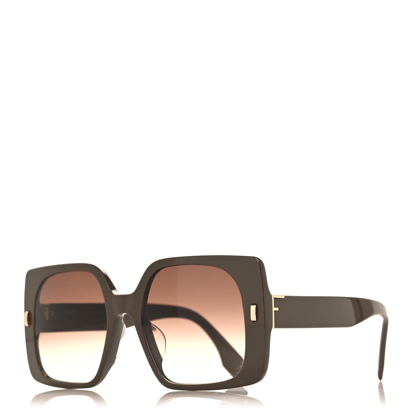 Acetate Square Sunglasses FE40036U Brown