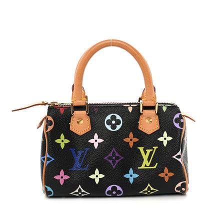 Louis Vuitton Monogram Multicolor Mini Sac HL Speedy Black 1 of 10